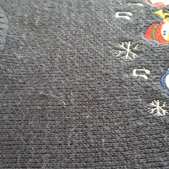 Holiday Sweater Sweater Navy Blue Size 4T 1990's - Picture 11 of 15